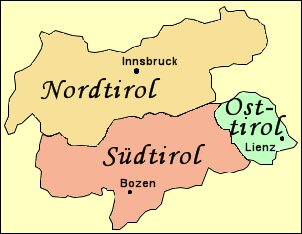 Nordtirol Karte : Landkarte Tirol : I tillegg finner du luftfartshindre
